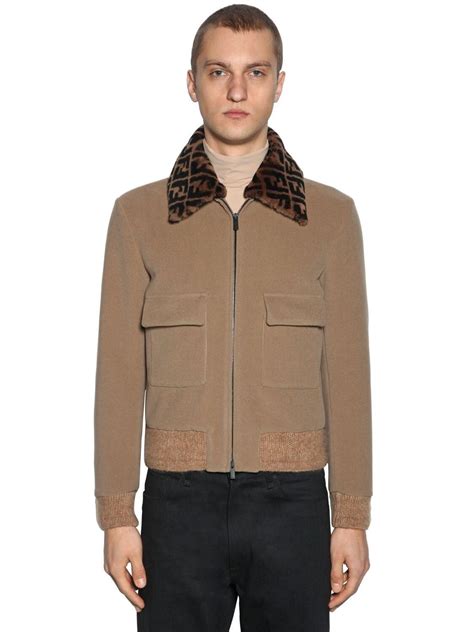 fendi bomber jacket mens|fendi blouson bomber jacket.